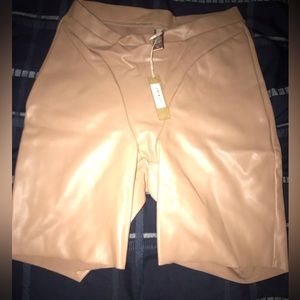 SKIMS Faux Leather Biker Shorts